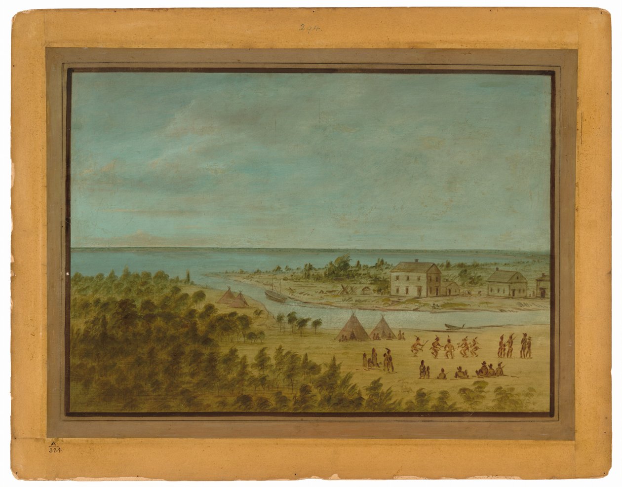 Widok Chicago w 1837 roku autorstwa George Catlin