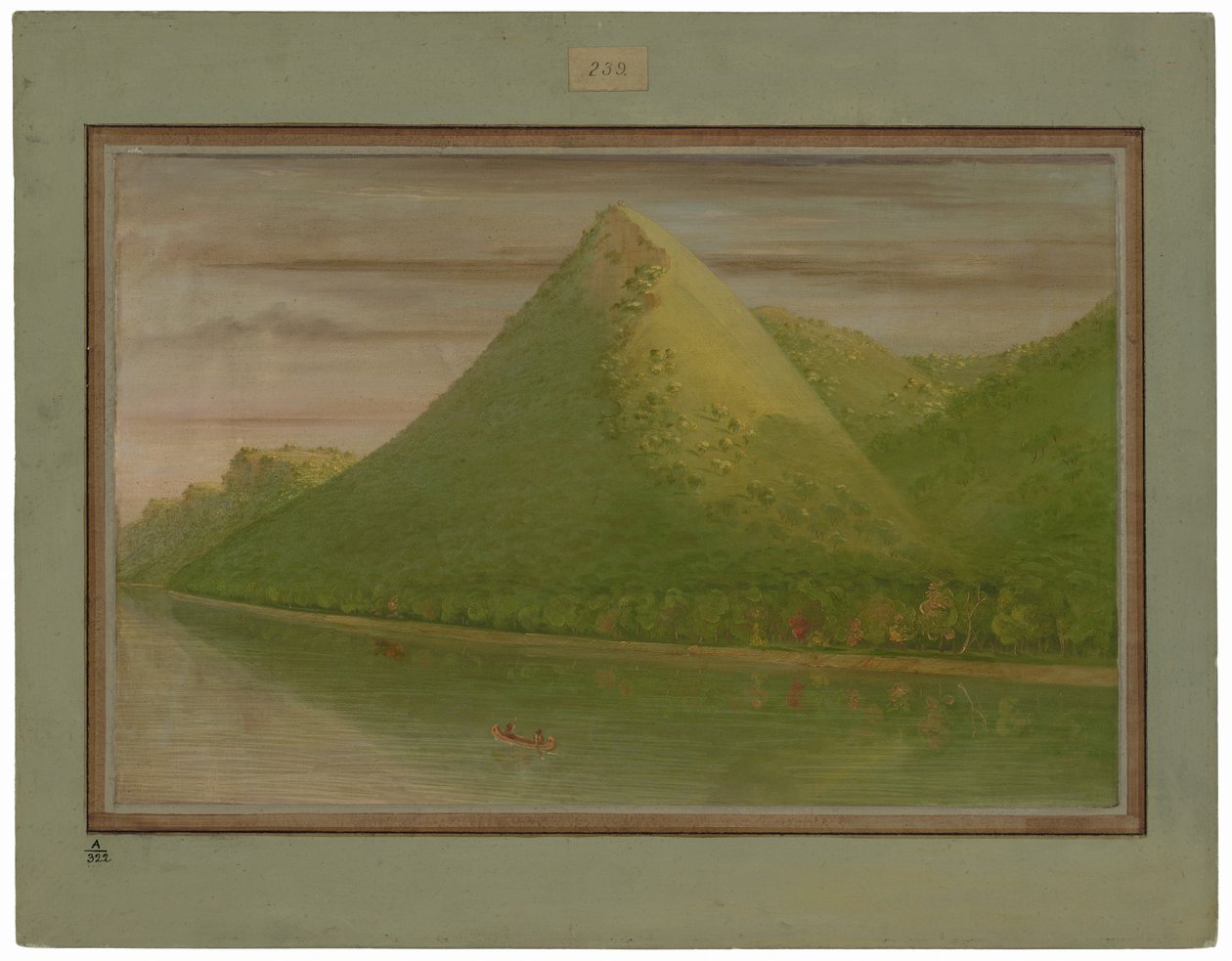 Widok „Namiotu Szczupaka” autorstwa George Catlin