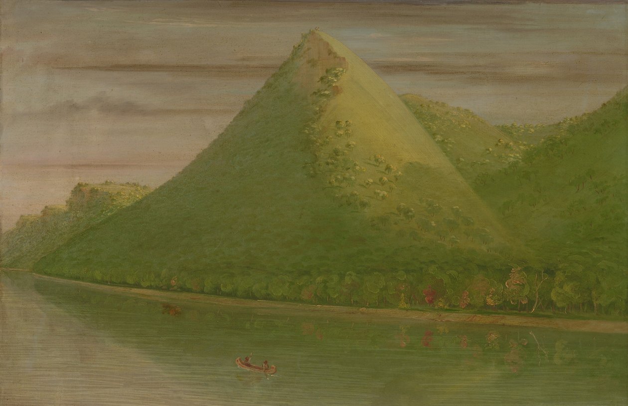 Widok namiotu szczupaka, 18611869. autorstwa George Catlin