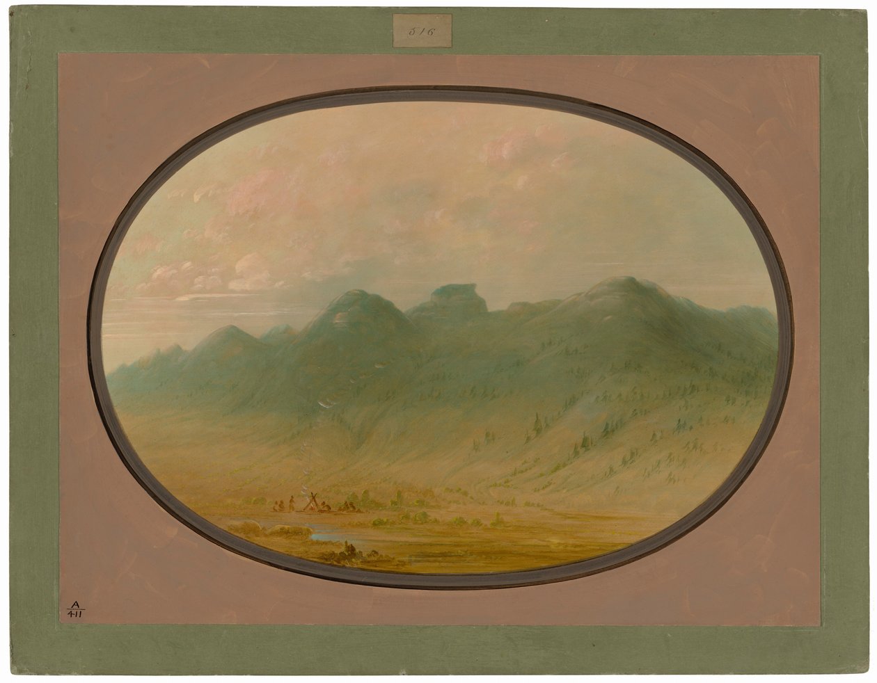 Widok na Góry Kryształowe, Brazylia autorstwa George Catlin