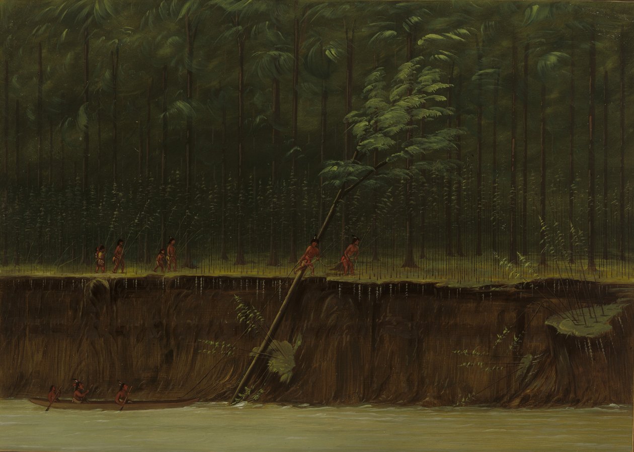 Widok na Dolną Missisipi, 18611869. autorstwa George Catlin