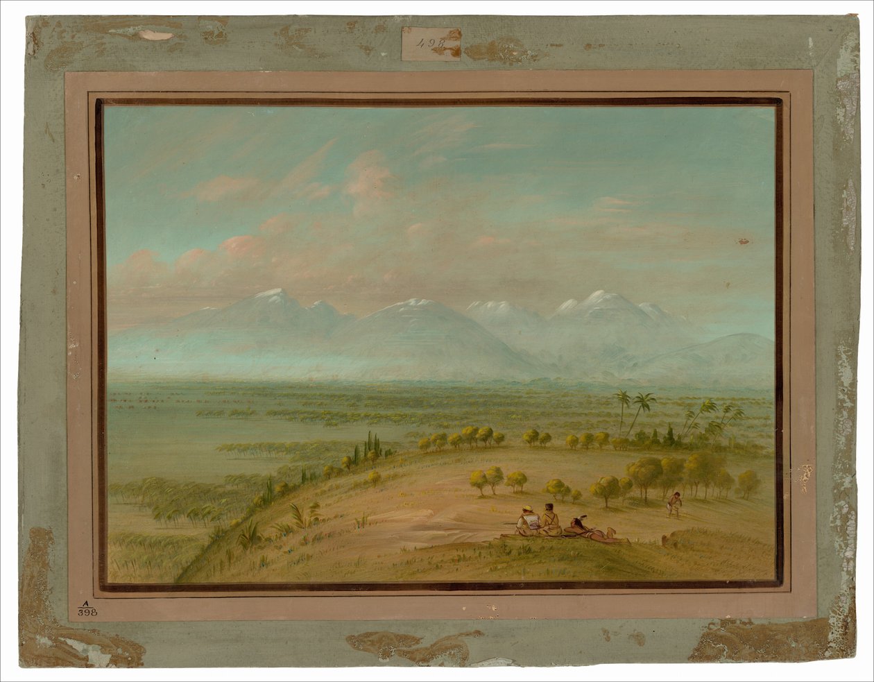 Widok na Pampa del Sacramento autorstwa George Catlin