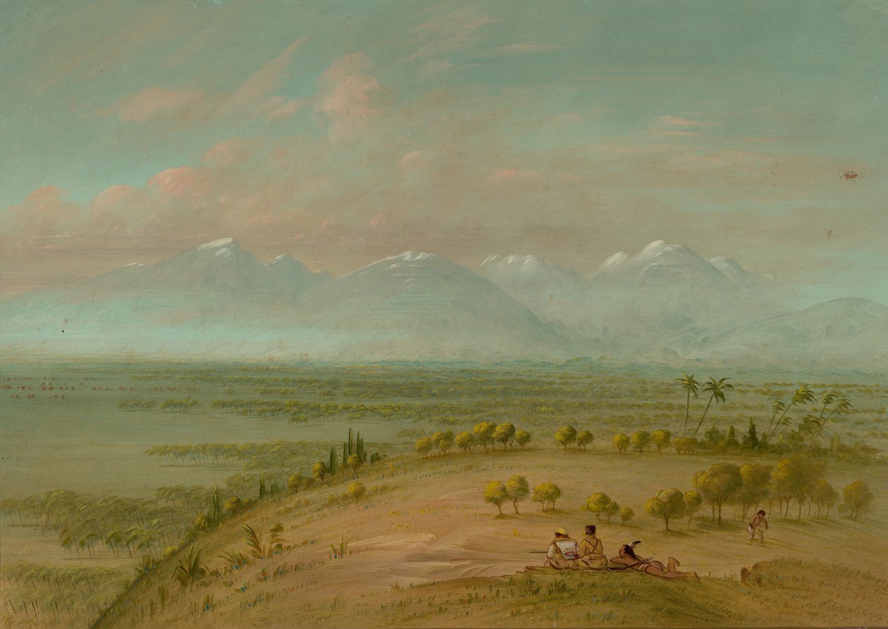 Widok na Pampa del Sacramento, 18541869. autorstwa George Catlin