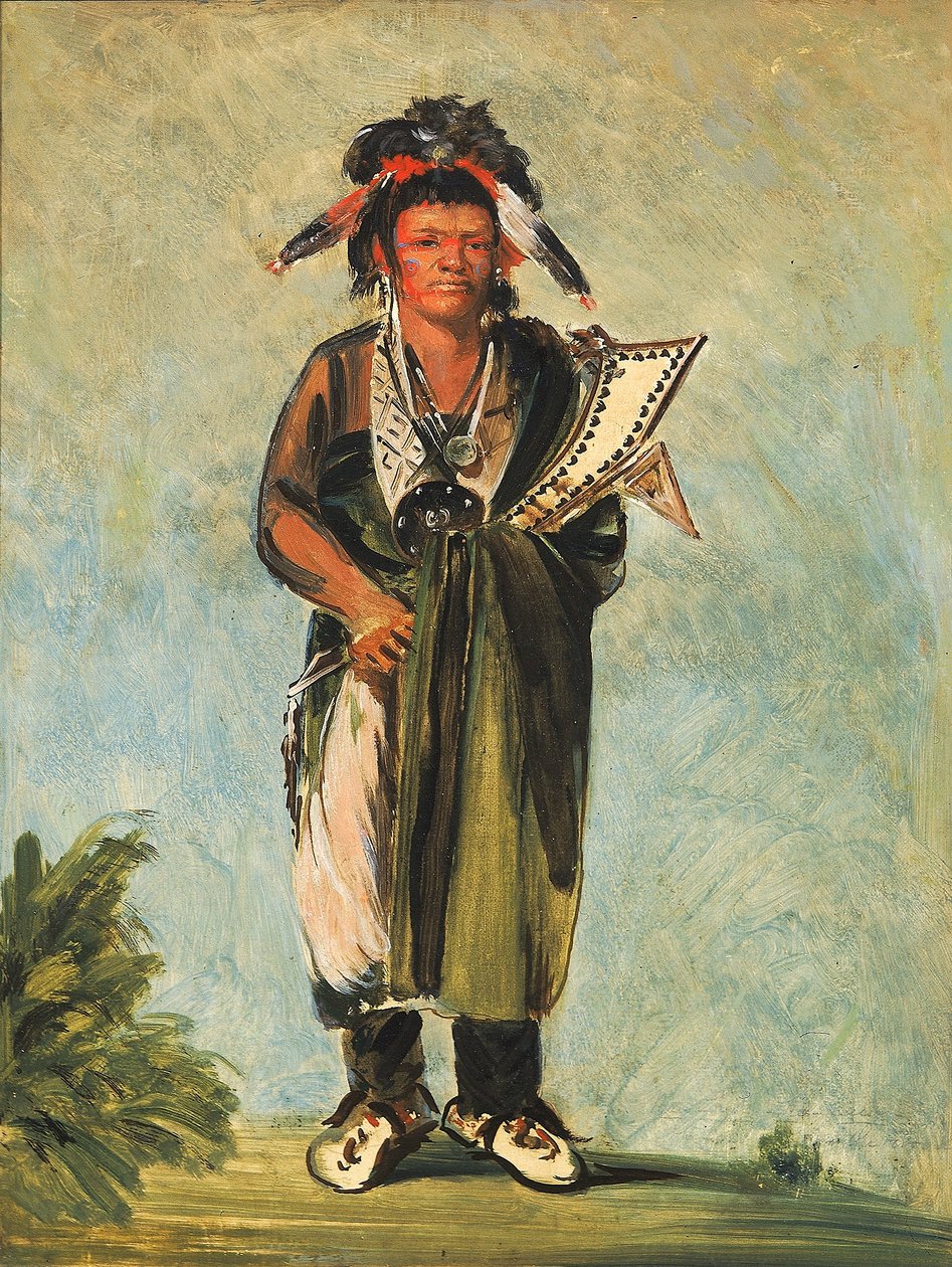Wah-kón-ze-kaw, Wąż autorstwa George Catlin