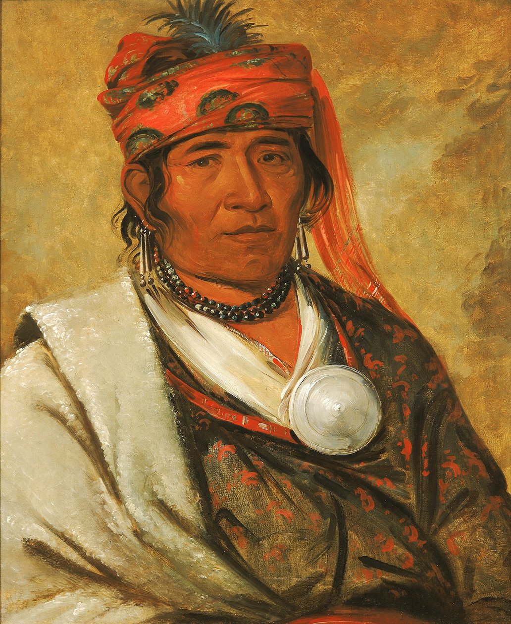 Ye-hów-lo-gee, Chmura, wódz autorstwa George Catlin