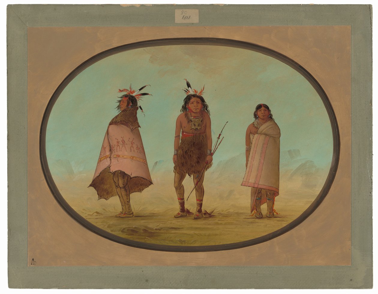 Yntah uzdrawiacz, wojownik i kobieta autorstwa George Catlin