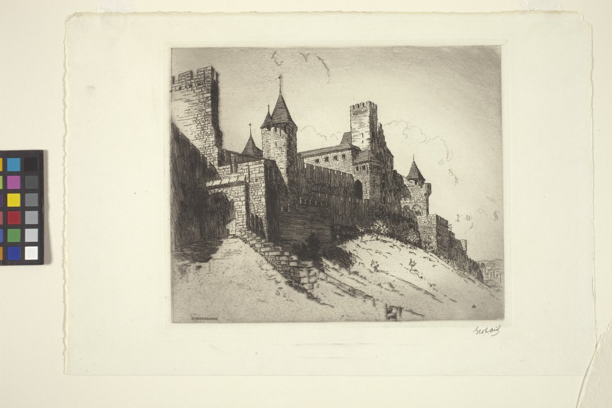 Carcassonne (atrament) autorstwa George Charles Aid