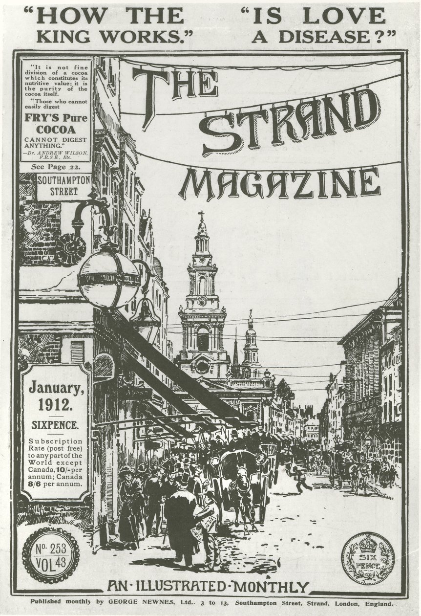 Okładka magazynu The Strand, 1912 autorstwa George Charles Haite