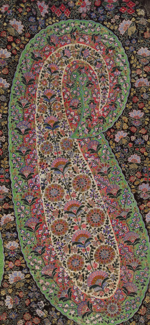 Projekt tkaniny na szale Paisley, ok. 1871 r. autorstwa George Charles Haite
