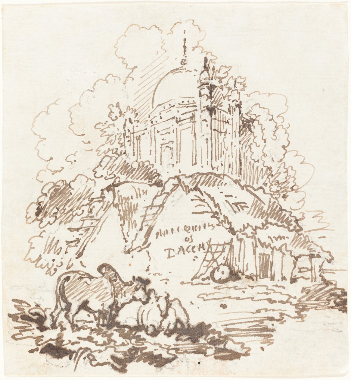 Starożytności Dacca autorstwa George Chinnery