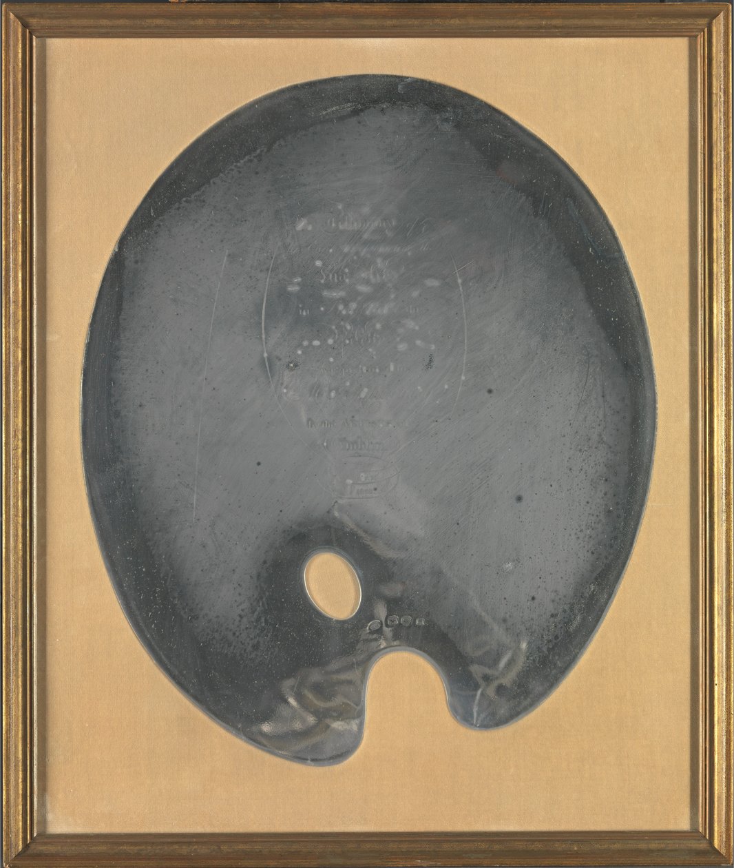 George III Irisches Silber: George Chinnery Palette, präsentiert dem Künstler von den Künstlern von Dublin, 27. Juli 1801 autorstwa George Chinnery