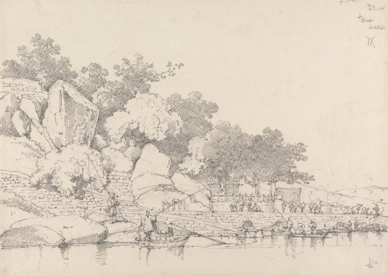 Lap House, Wewnętrzny Port, Makau autorstwa George Chinnery