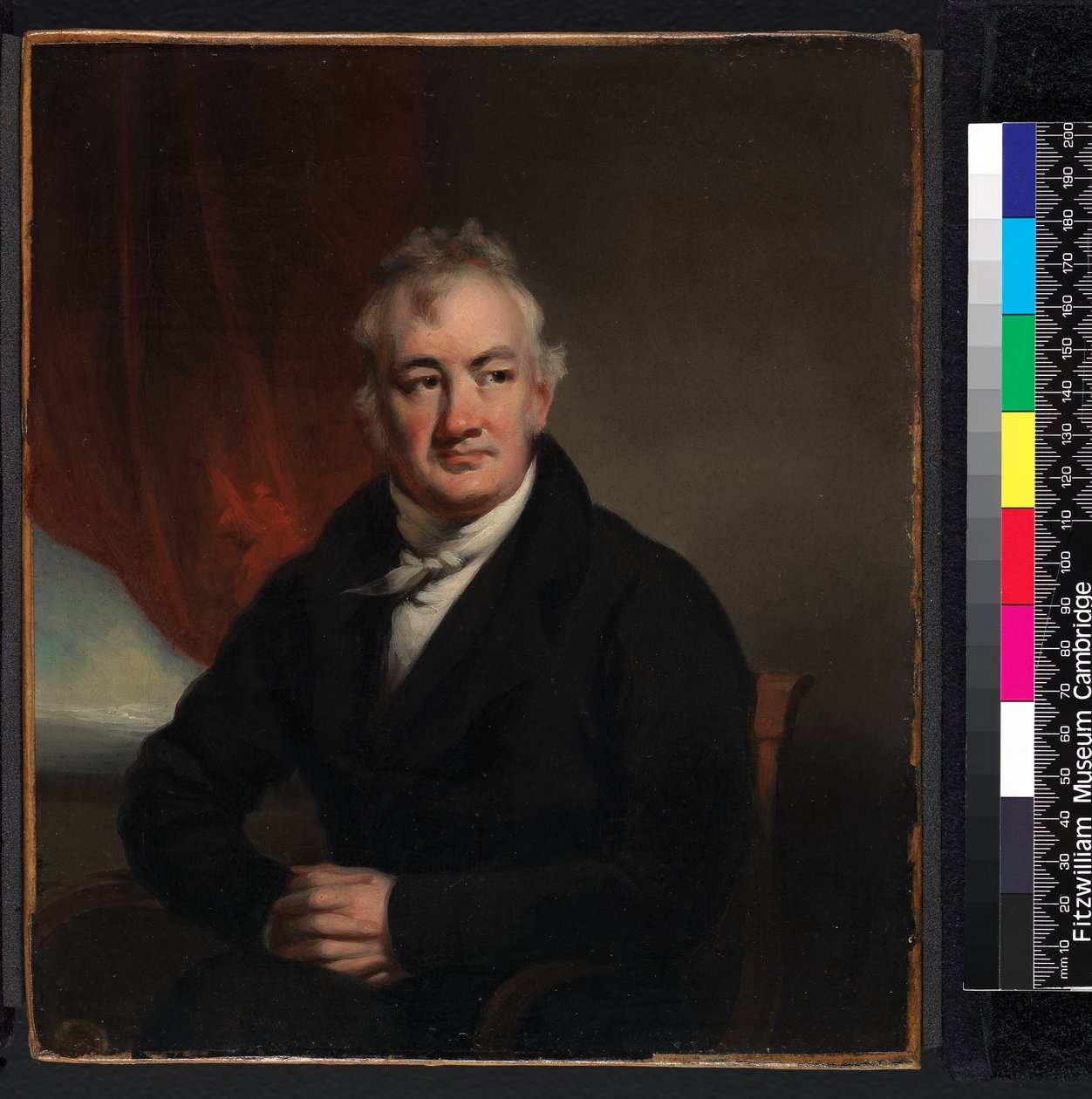 Portret Johna Reevesa, 1774-1856, przed 1852 r. autorstwa George Chinnery