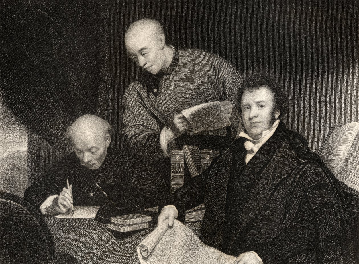 Robert Morrison, ryty W. Holl, z „The National Portrait Gallery Volume IV”, wydana ok. 1820 r. autorstwa George Chinnery