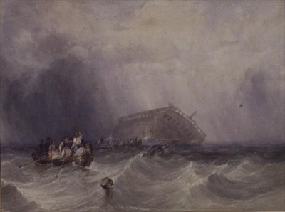 Wrak „Czerkiesa” autorstwa George Clarkson Stanfield