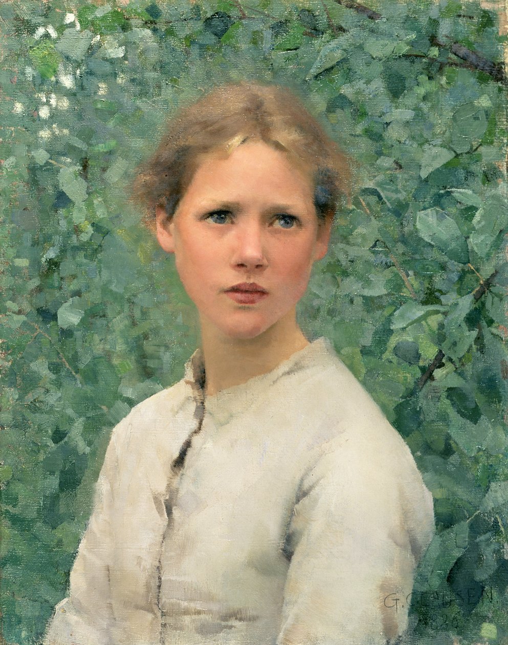 Głowa dziewczyny autorstwa George Clausen