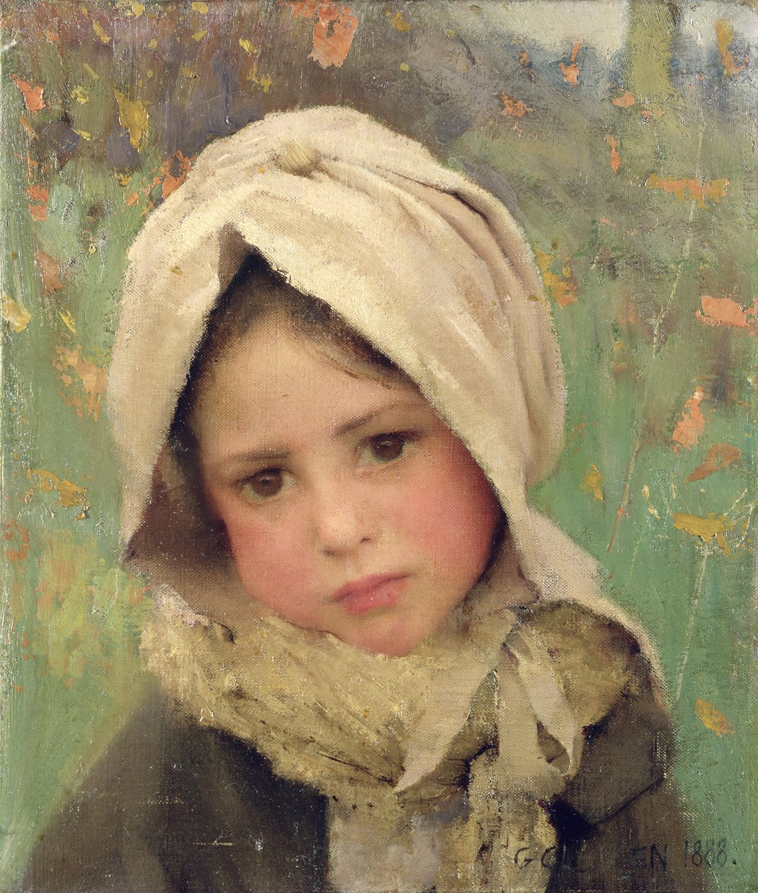 Małe dziecko autorstwa George Clausen