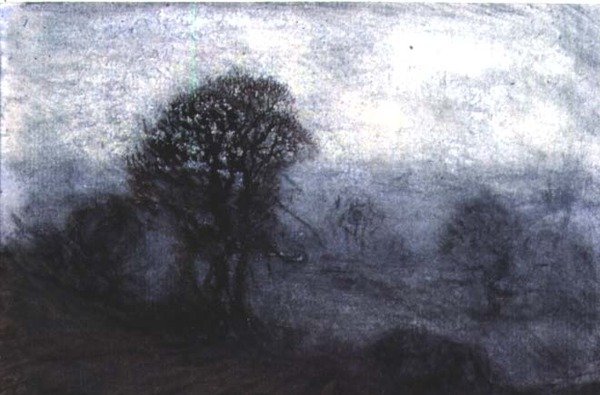 Zimowy wieczór autorstwa George Clausen