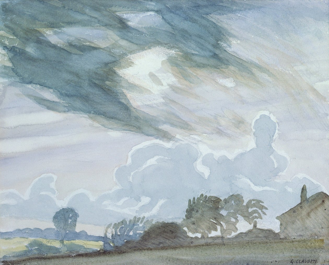 Popołudnie, Essex autorstwa George Clausen