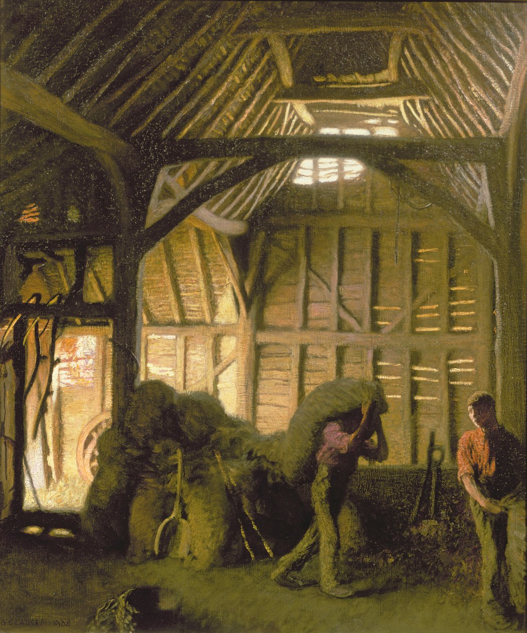 Starożytna stodoła autorstwa George Clausen