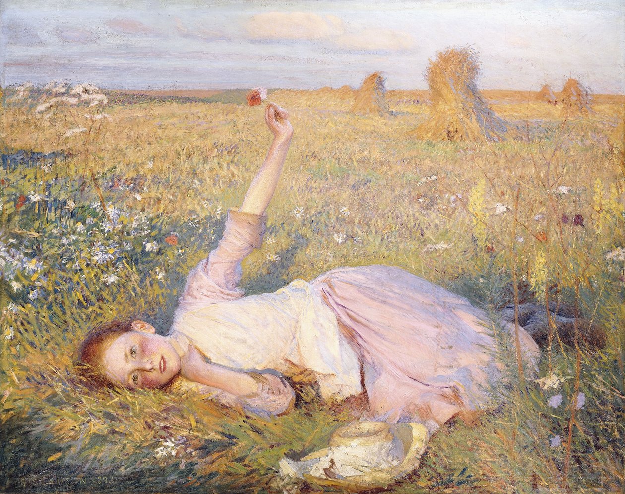 Wieczorna piosenka autorstwa George Clausen