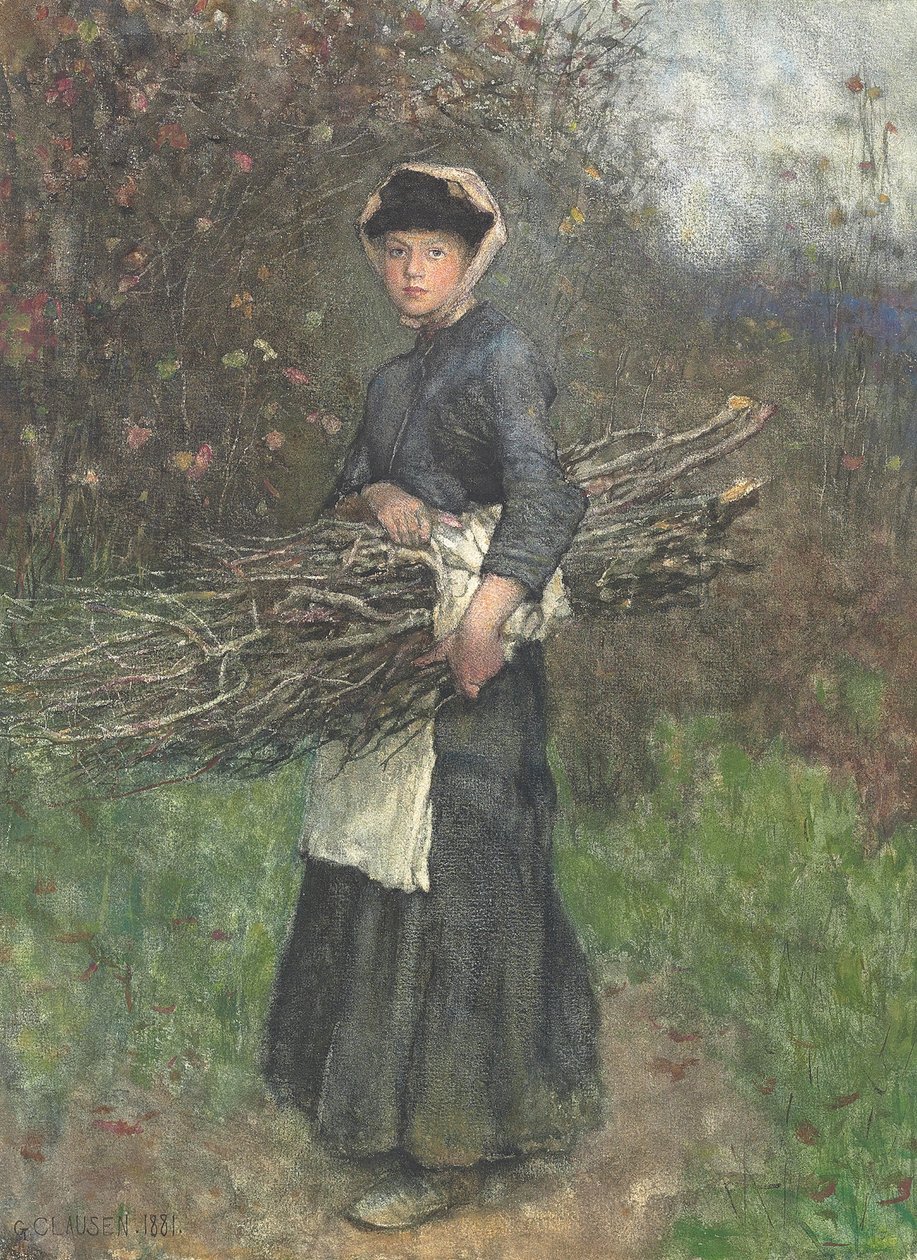Zbieranie drewna opałowego autorstwa George Clausen