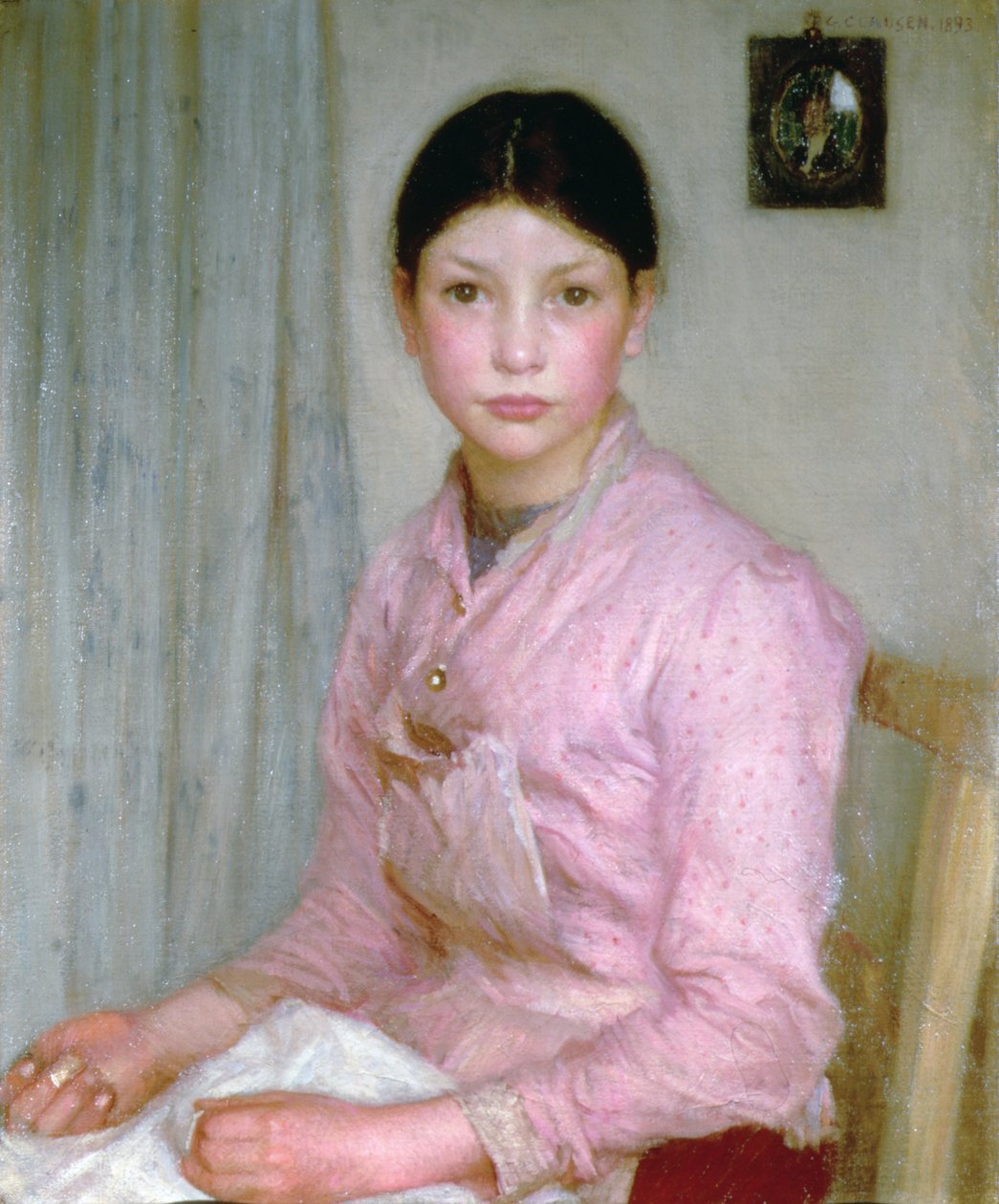 Mały kotek autorstwa George Clausen