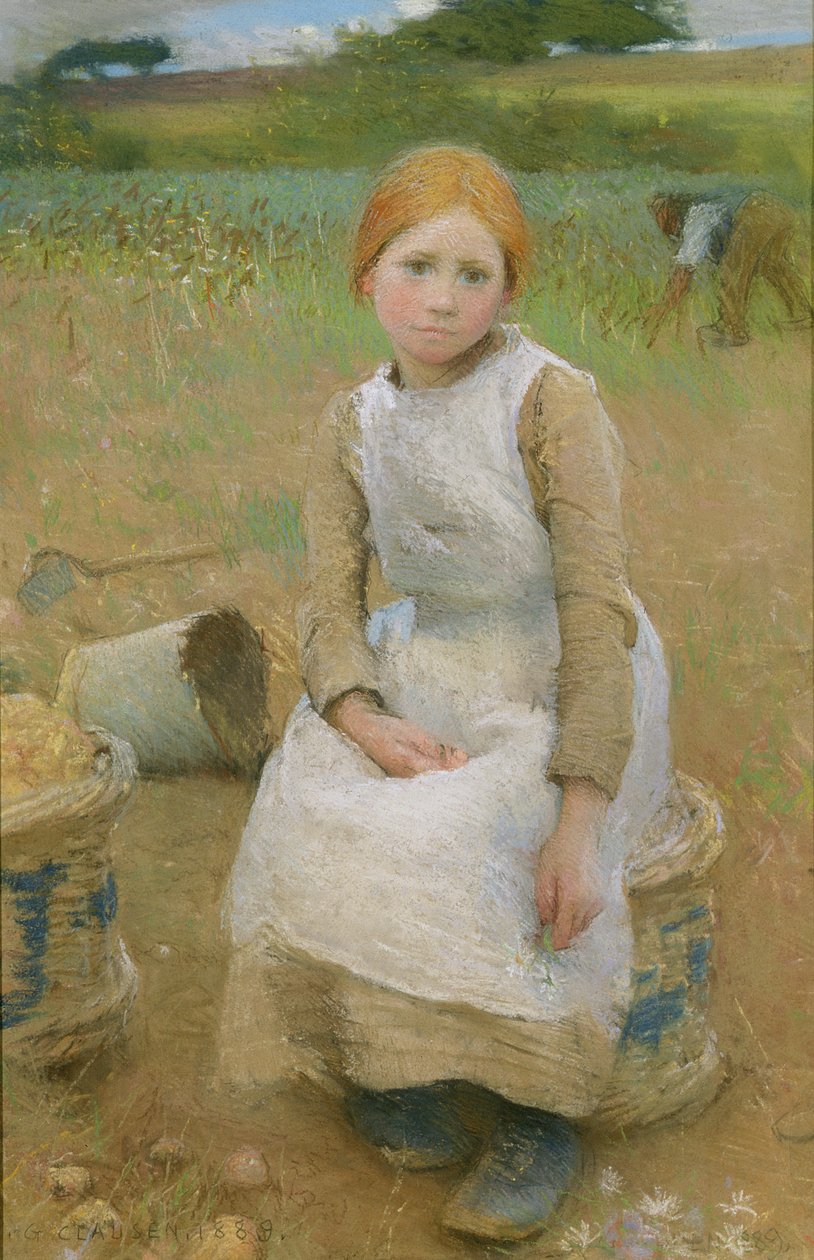 Różyczka, 1889 autorstwa George Clausen