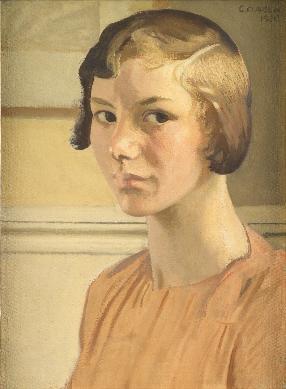 Portret Elżbiety Clausen autorstwa George Clausen