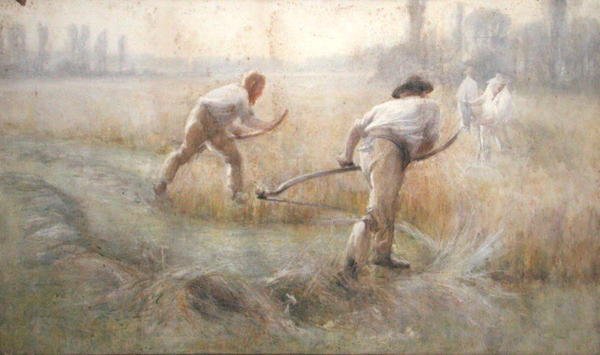 Kosa (akwarela na papierze) autorstwa George Clausen