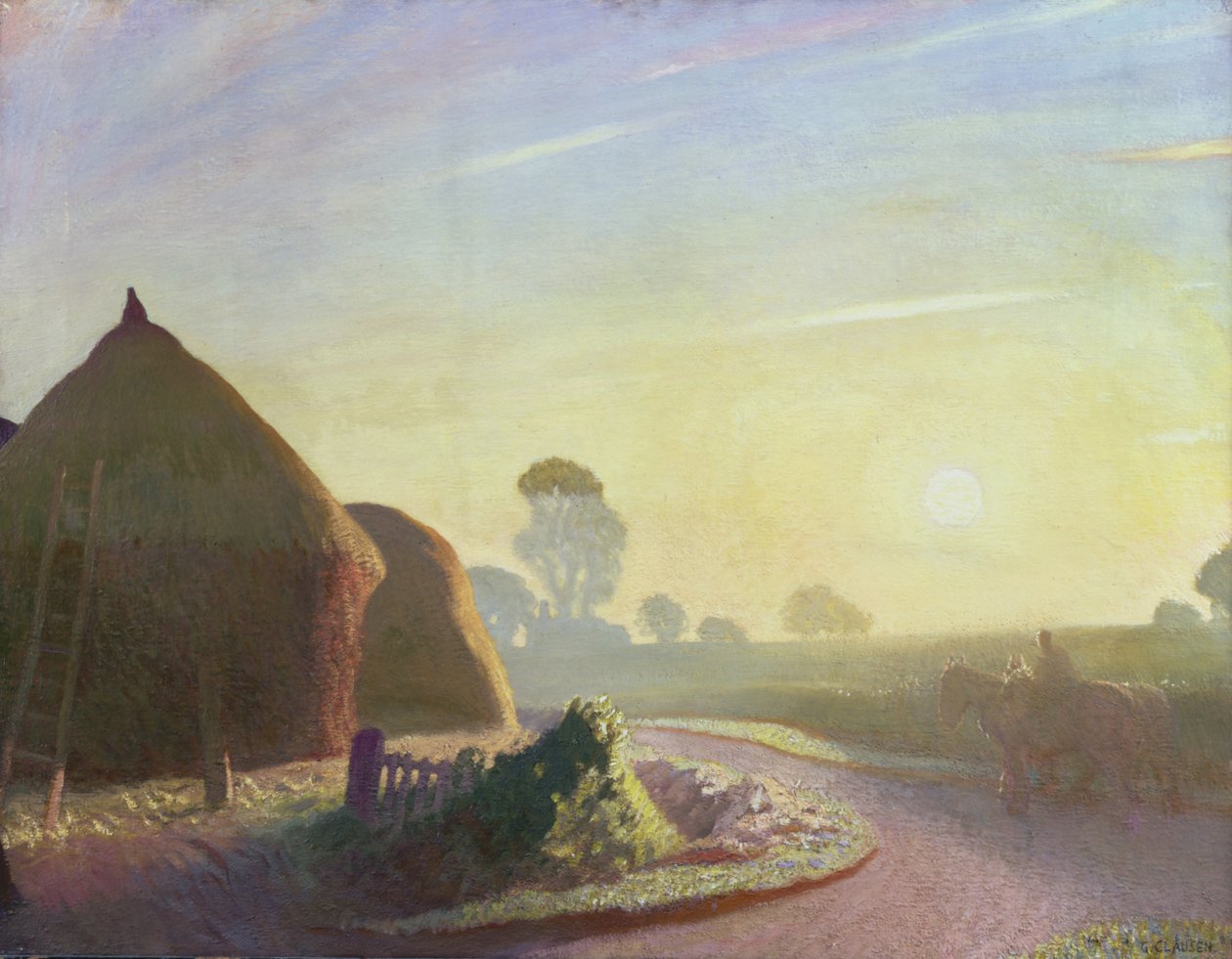 Wschód słońca we wrześniu autorstwa George Clausen