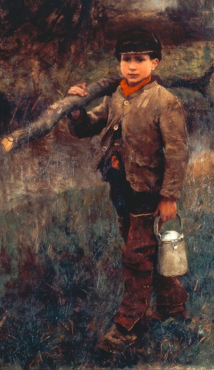 Chłopiec Woodmana autorstwa George Clausen
