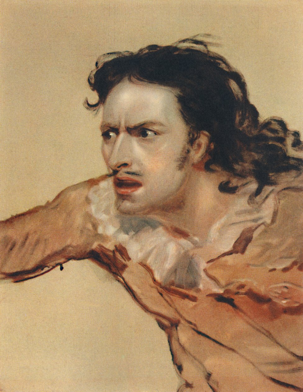 Edmund Kean jako Sir Giles Overreach w nowy sposób spłacania starych długów, c1816, 1948. autorstwa George Clint
