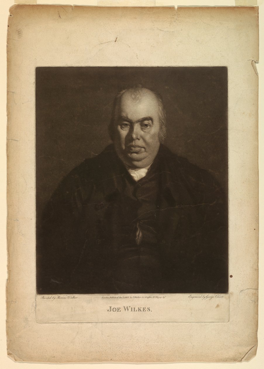 Portret Joe Wilkesa autorstwa George Clint