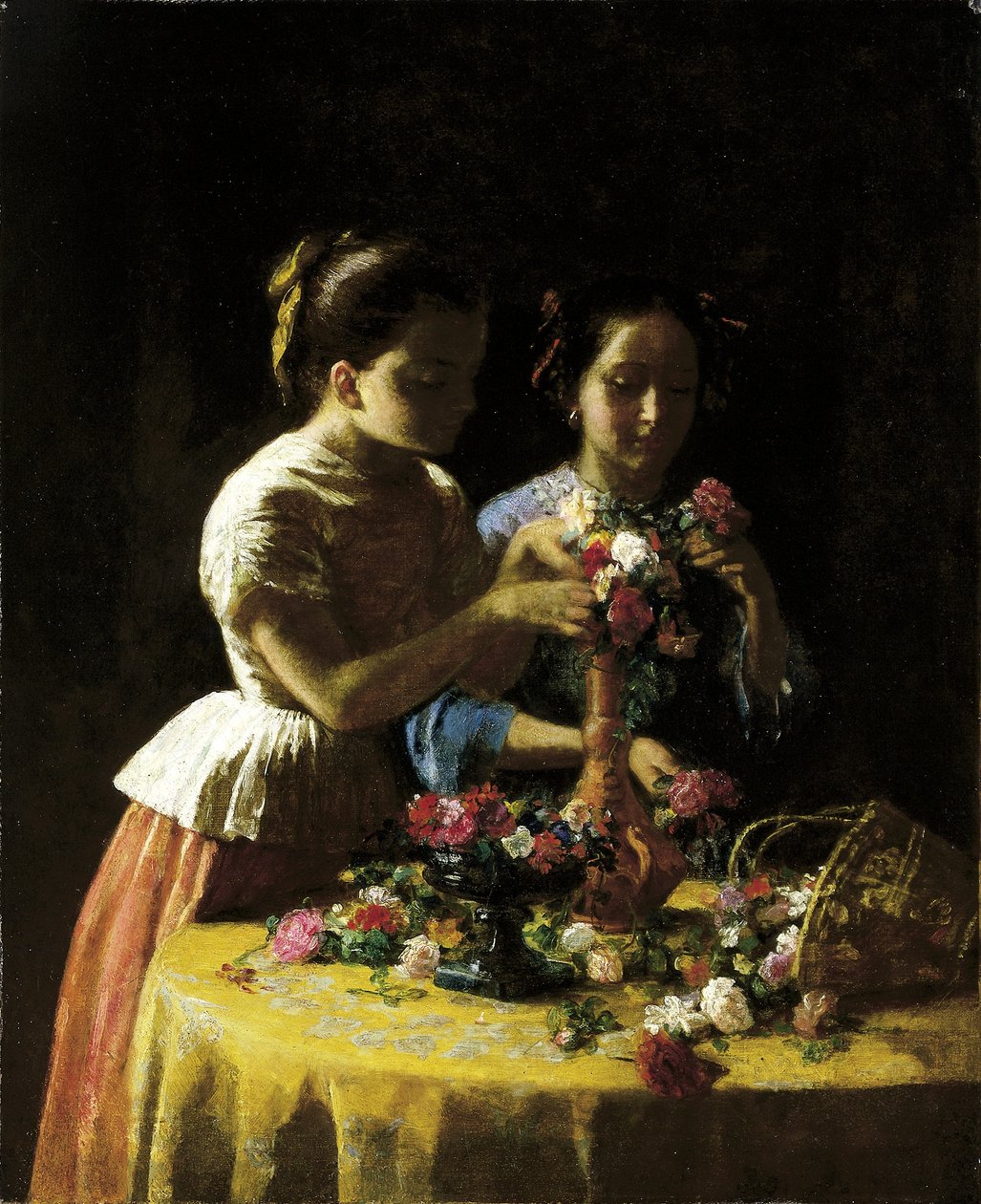 Dziewczyny i kwiaty autorstwa George Cochran Lambdin