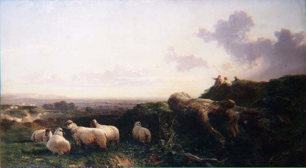Wieczór na South Downs autorstwa George Cole