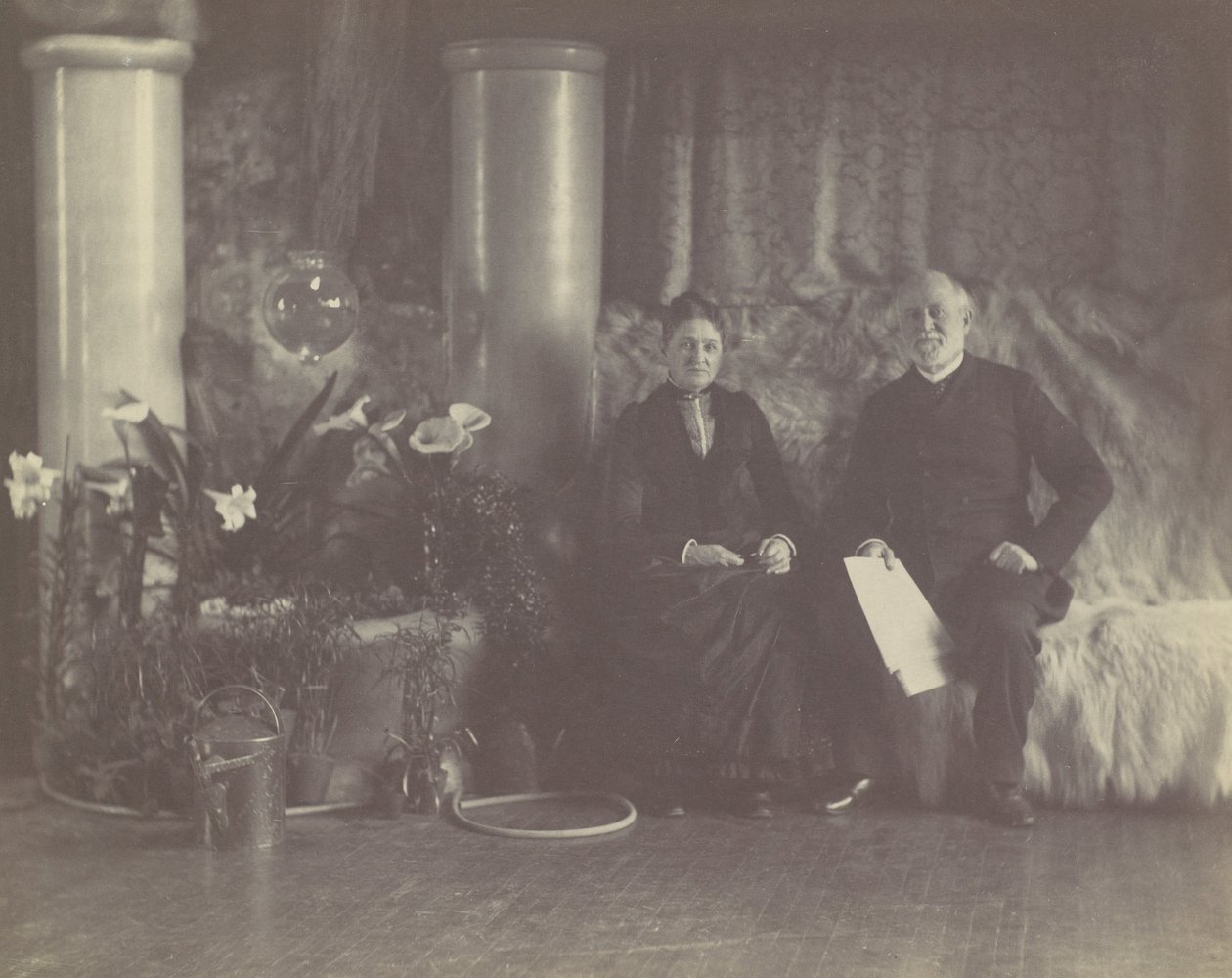 Państwo Charles E. Tiffany w Studio Louisa C. Tiffany