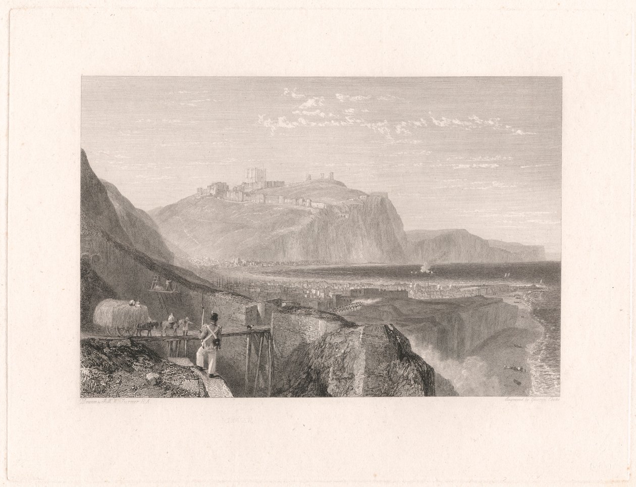 Dover z Klifu Szekspira autorstwa George Cooke