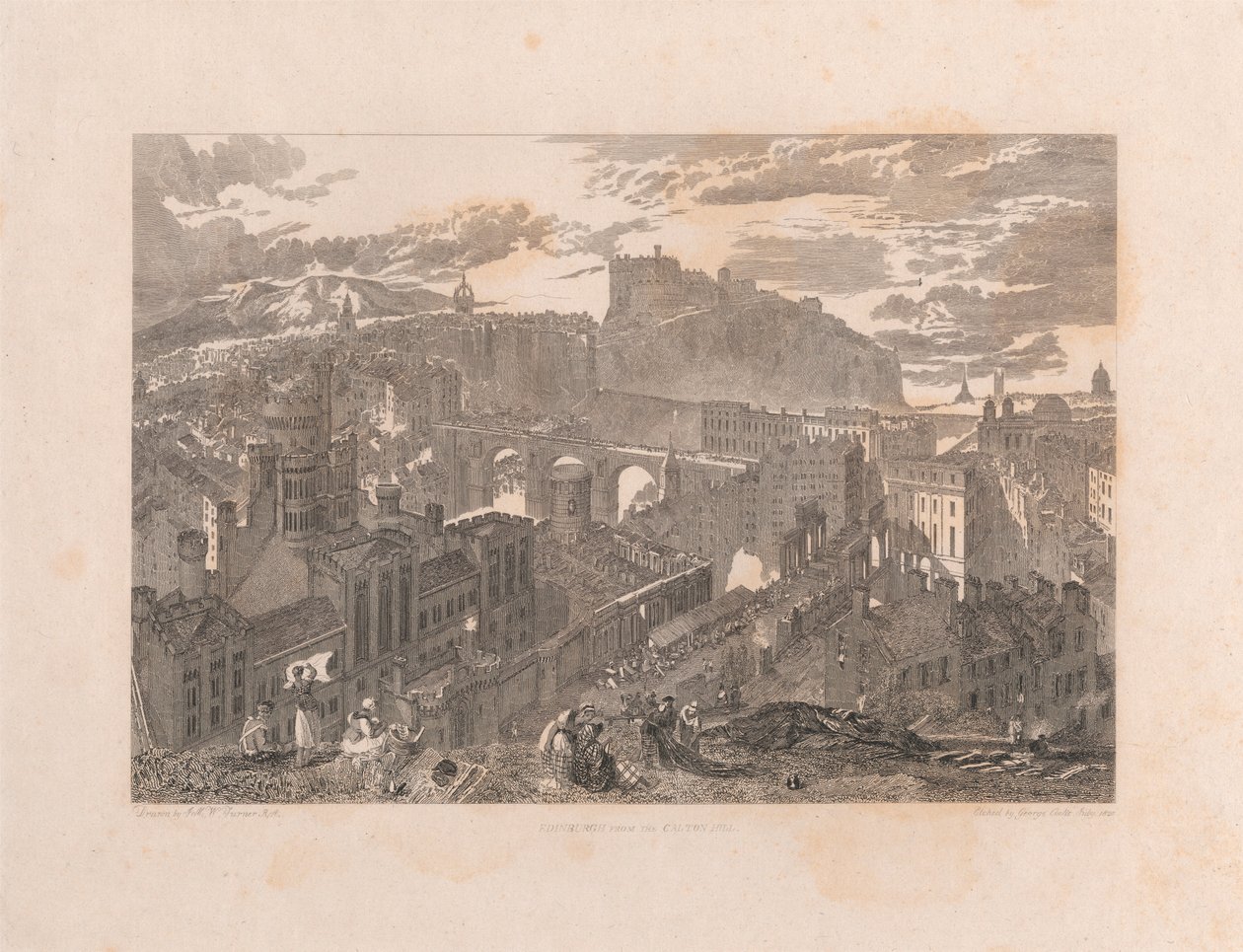 Edynburg z Calton Hill autorstwa George Cooke