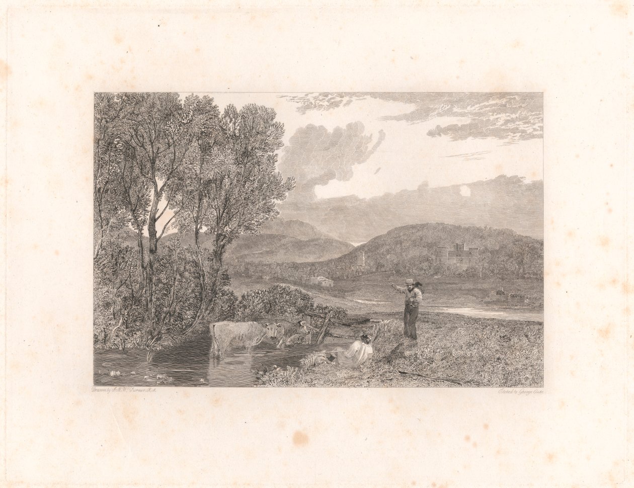 Zamek Lulworth, Dorsetshire autorstwa George Cooke