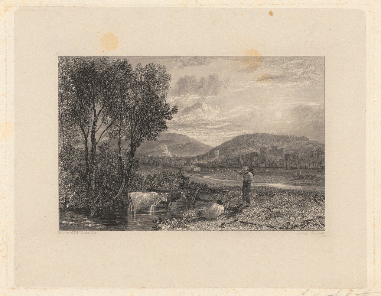 Zamek Lulworth, Dorsetshire autorstwa George Cooke