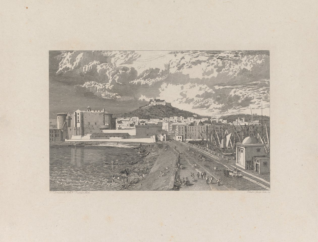 Neapol, od Mole autorstwa George Cooke