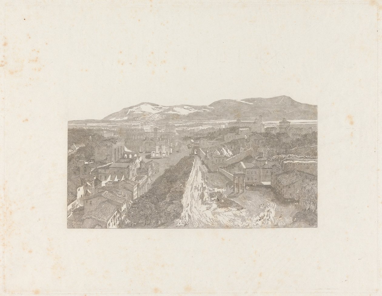 Forum Romanum z Wieży Kapitolu autorstwa George Cooke