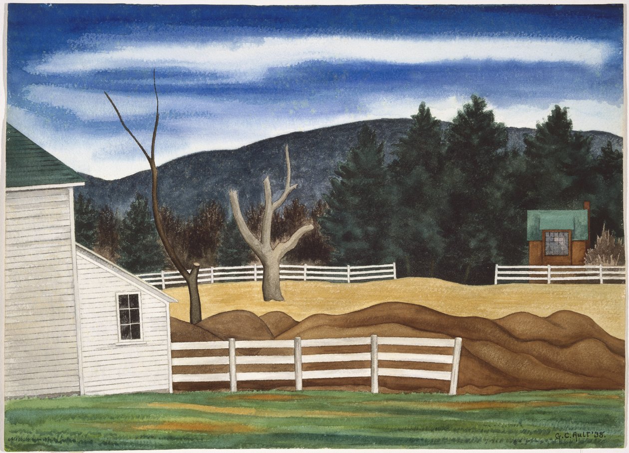 Krajobraz Woodstock, marzec autorstwa George Copeland Ault