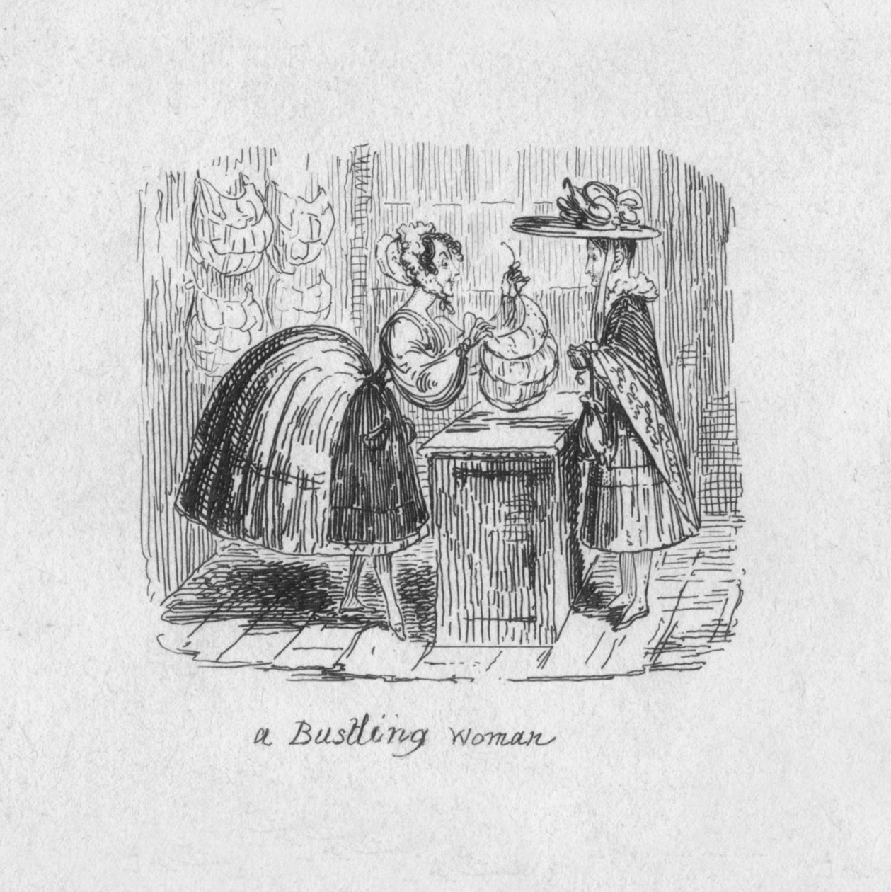 Tętniąca życiem kobieta, 1829 autorstwa George Cruikshank