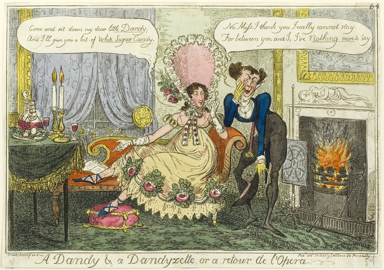 Dandys i Dandyzette autorstwa George Cruikshank