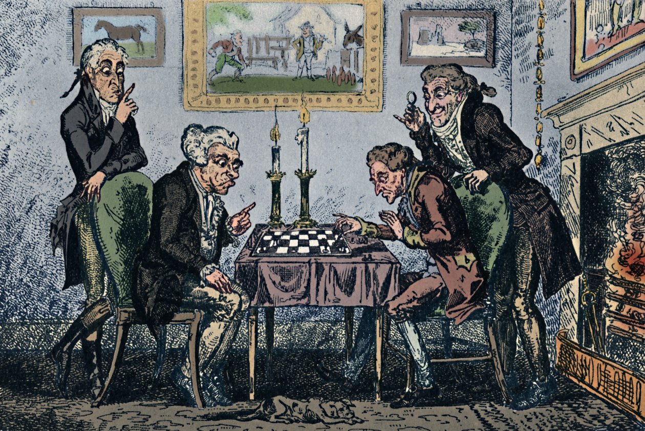 Gra w szachy, 1948 autorstwa George Cruikshank