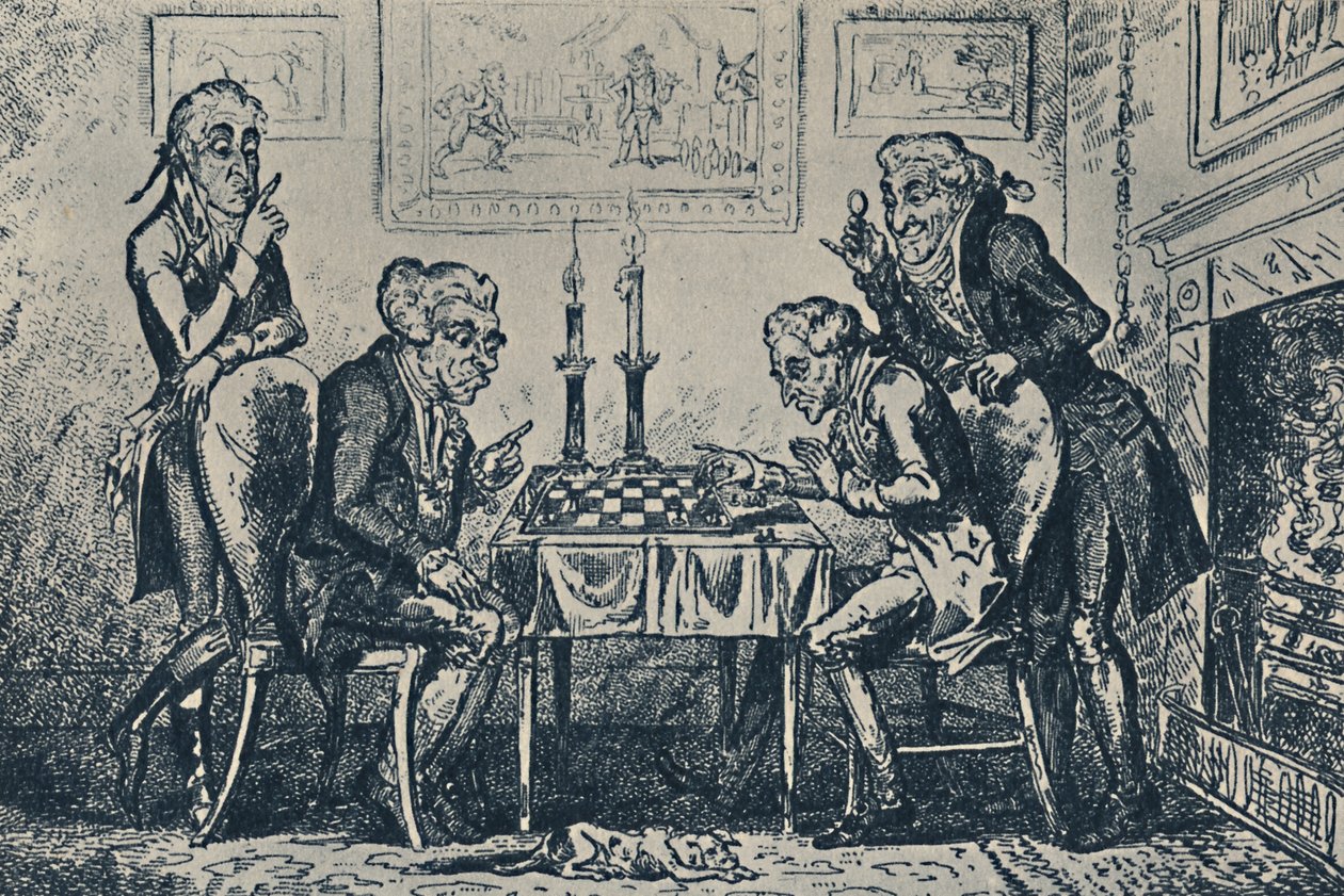 Gra w szachy, 1948 autorstwa George Cruikshank