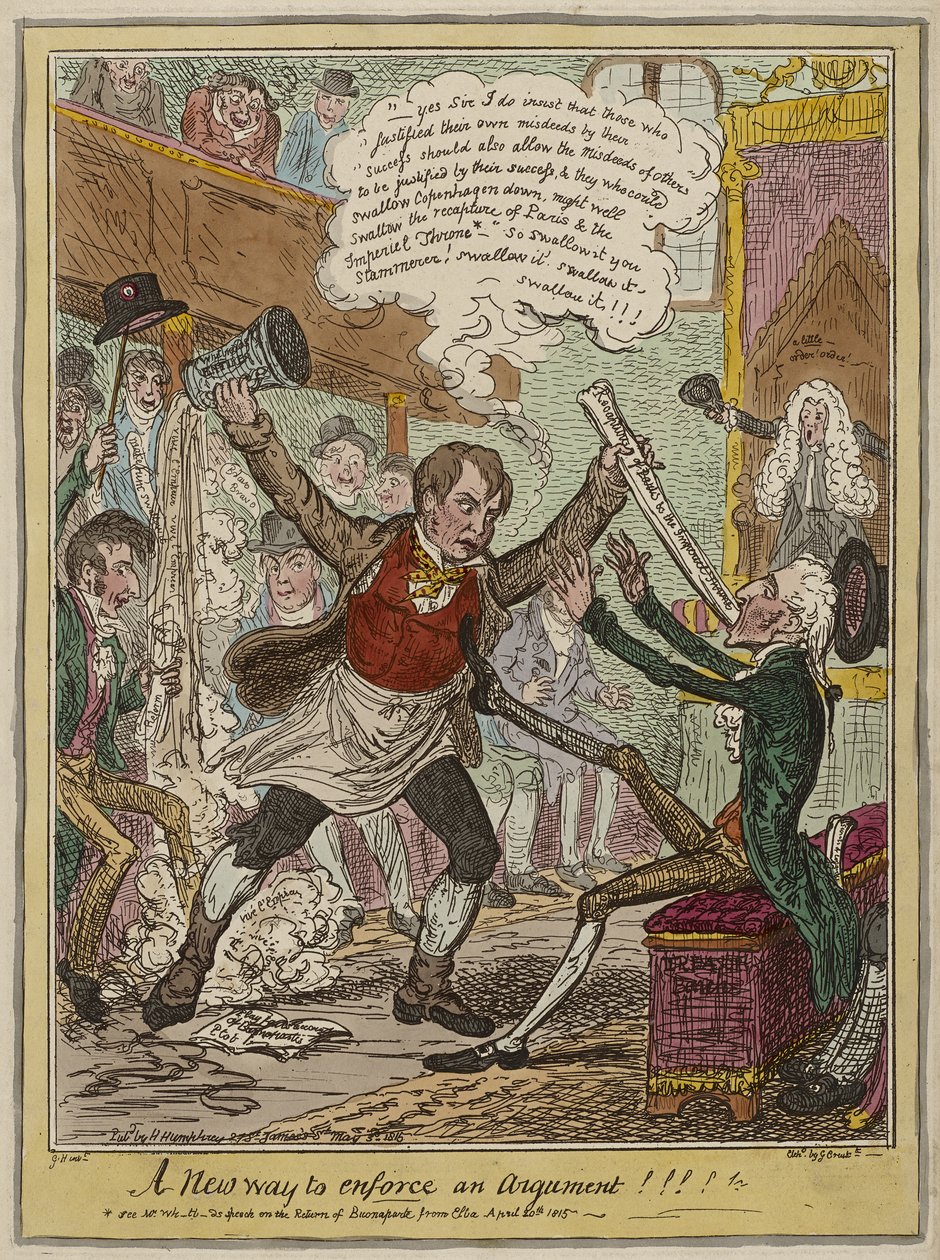 Nowy sposób na wymuszenie kłótni!!!!, opublikowany 3 maja autorstwa George Cruikshank