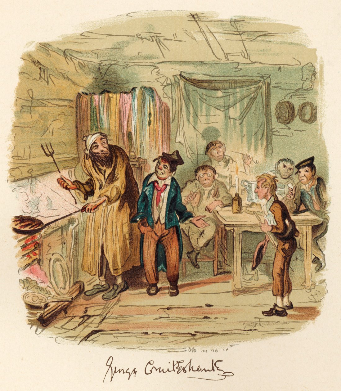 Książka Karola Dickensa autorstwa George Cruikshank